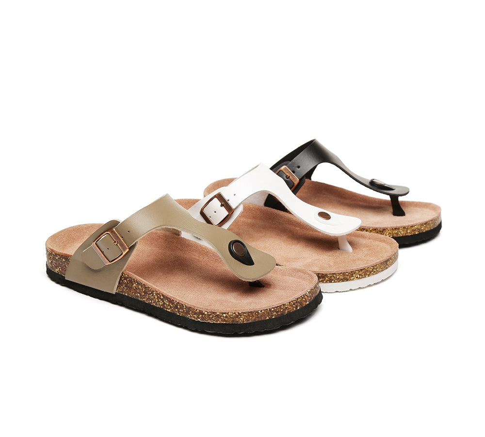 UGG Australian Shepherd® Summer Unisex Beach Slip-On Sandal Slides Thongs Beck - Sandals - Chestnut - AU Ladies 4 / AU Men 2 / EU 35 - Uggoutlet