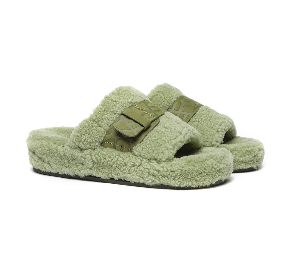 Green ugg slides best sale