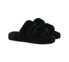 Slides - Double Strap Fluffy Slides Women Jessica