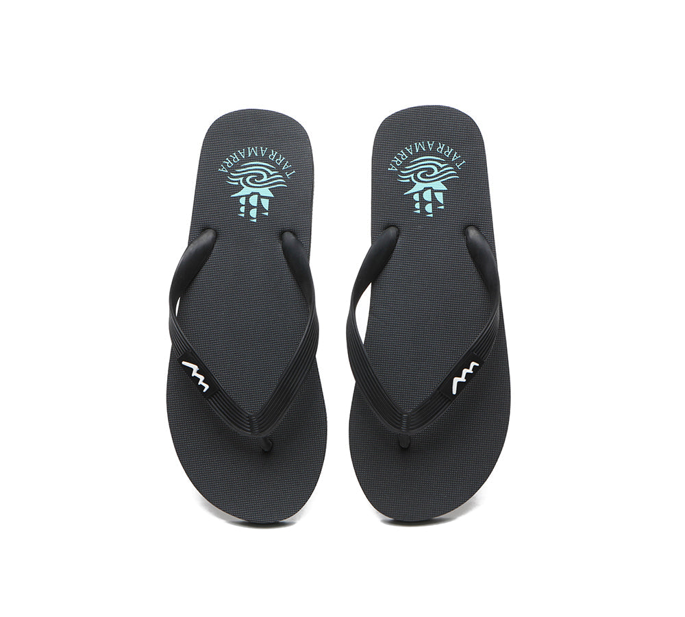 TARRAMARRA® Flip Flops Thongs Traveller - Slides - Black - AU Ladies 10 / AU Men 8 / EU 41 - Uggoutlet