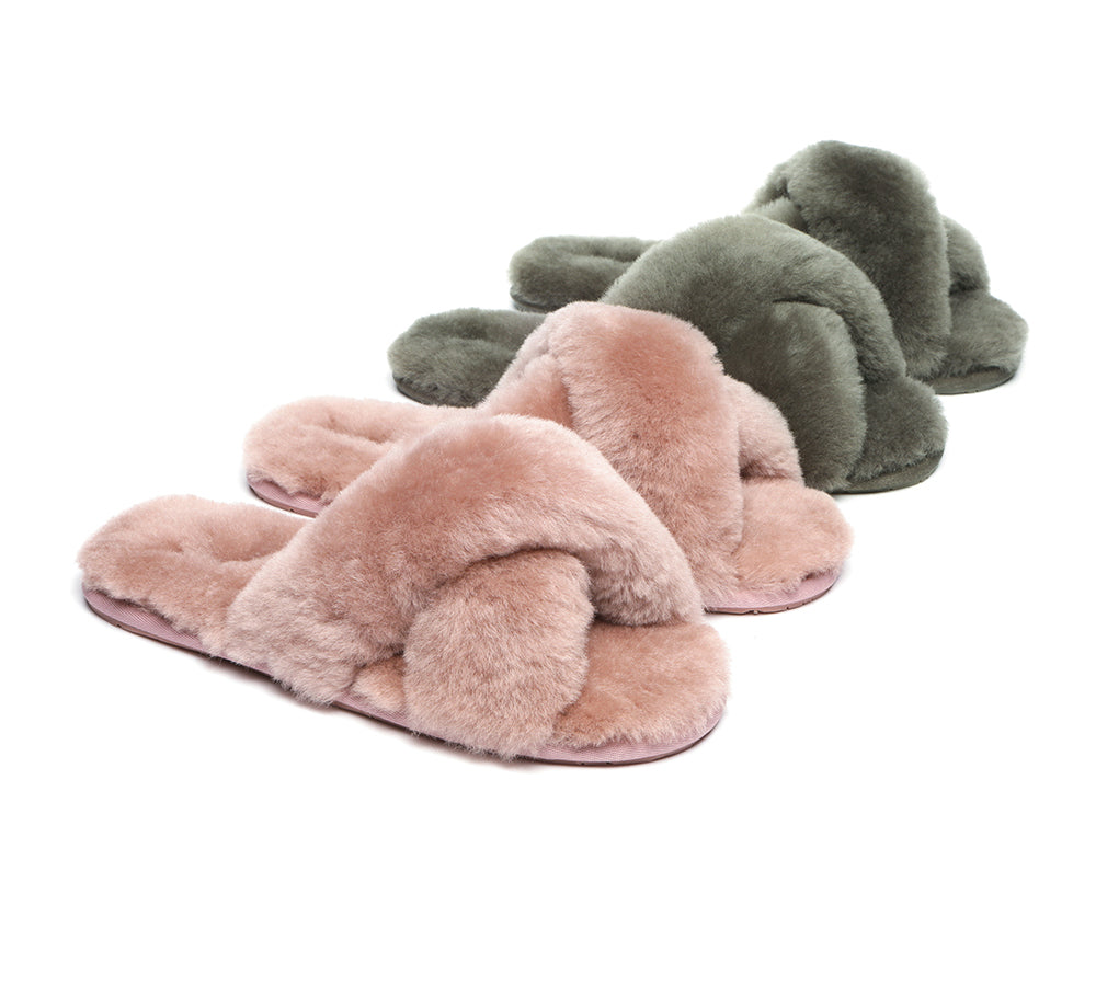 Slides - Fluffy Crossover Slides Linty Limited Edition