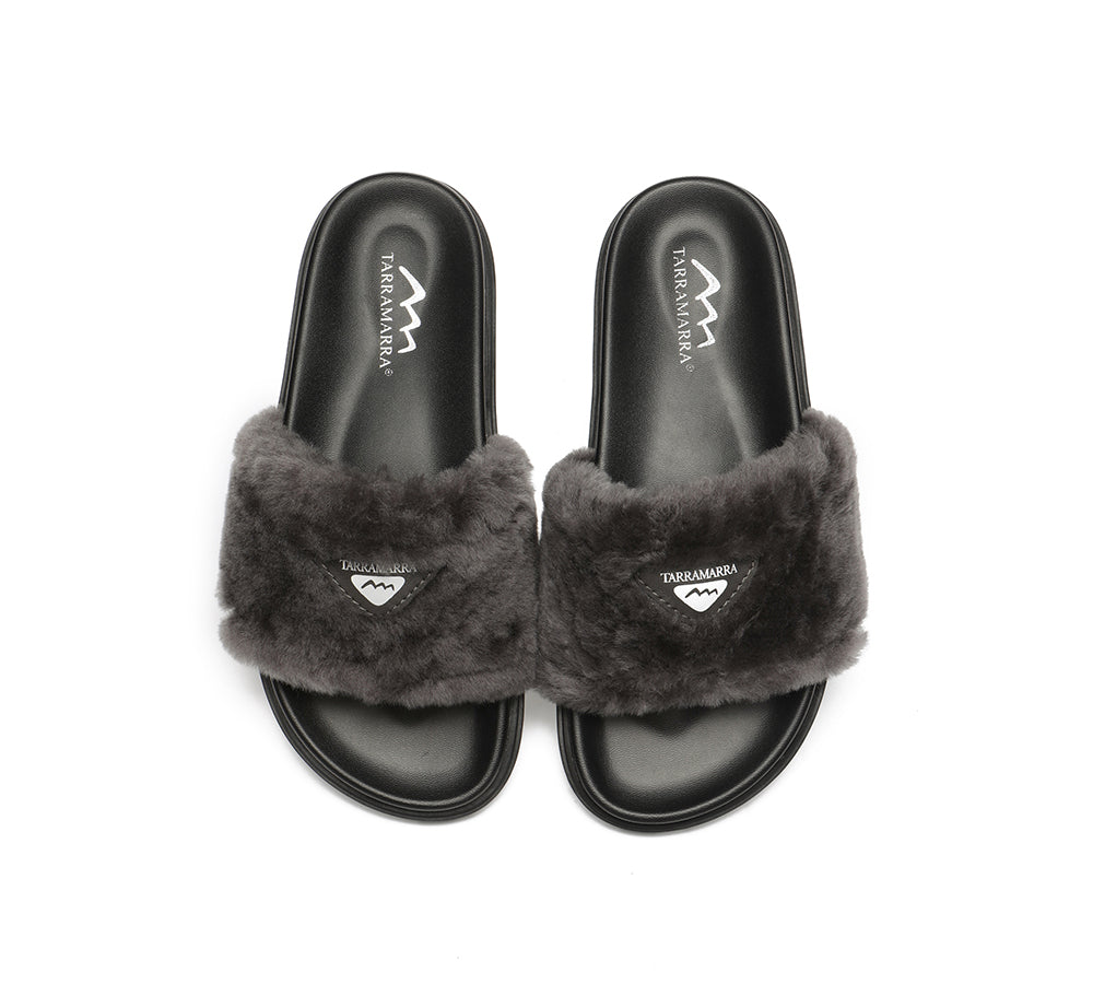 Slides - Fluffy Slides Women Fannie Scuff