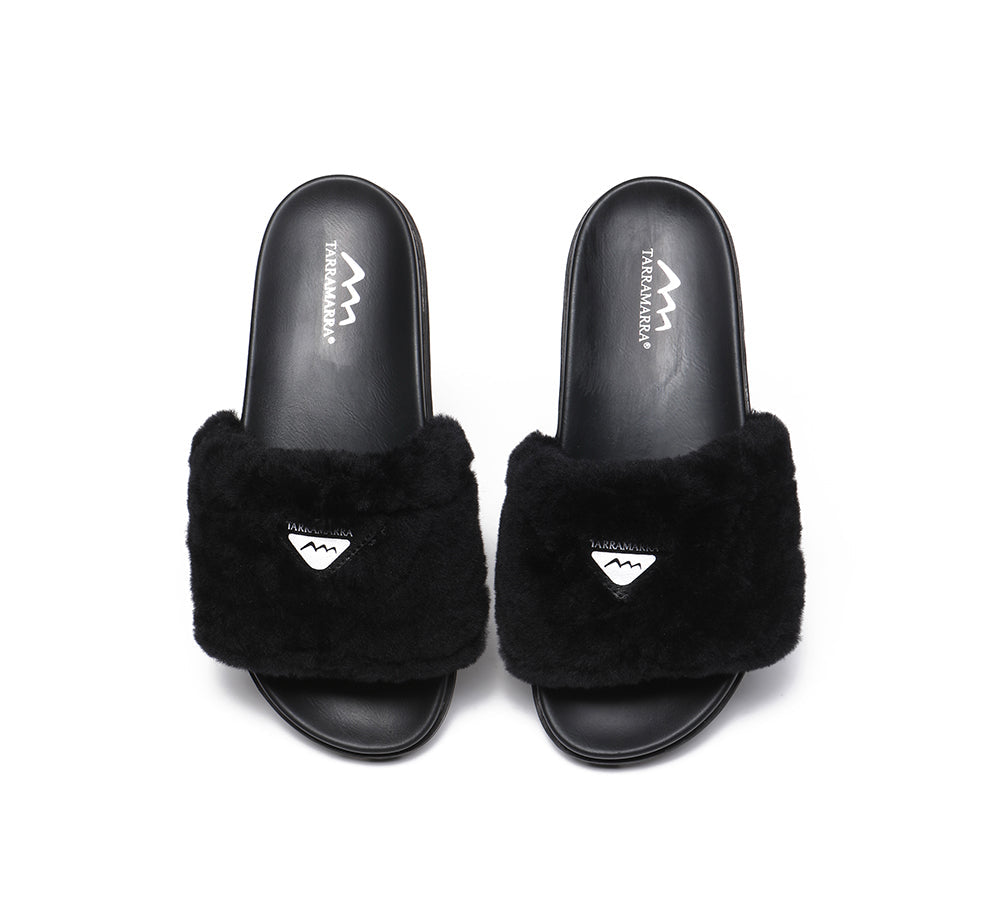 Slides - Fluffy Slides Women Fannie Scuff