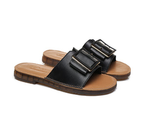 Slides - TA Women Buckle Top Ultra Soft Slides Bera