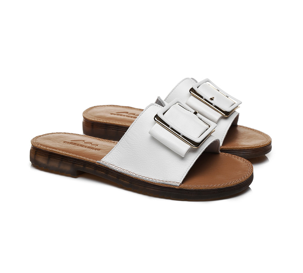 Slides - TA Women Buckle Top Ultra Soft Slides Bera