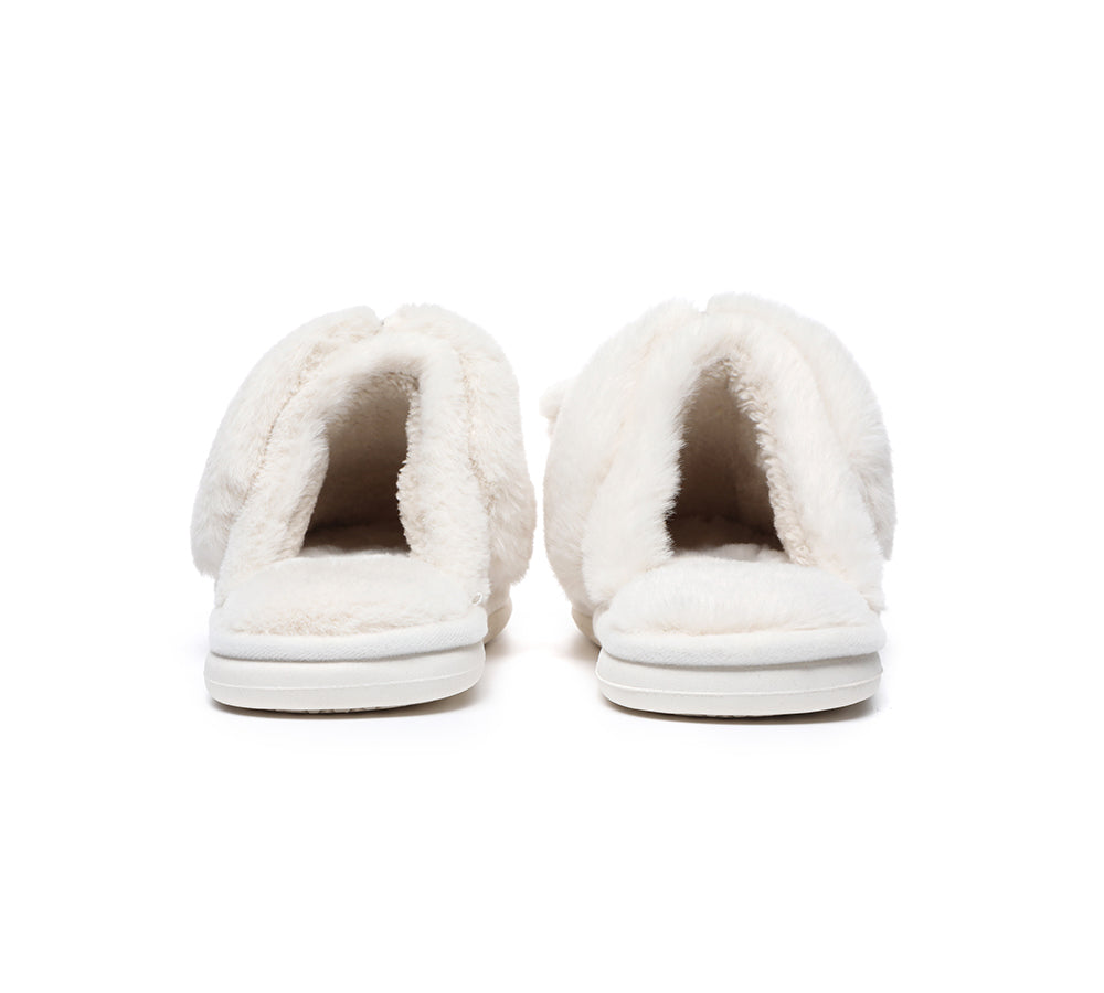 Slides - Ultra Plush Bunny Strap Slippers