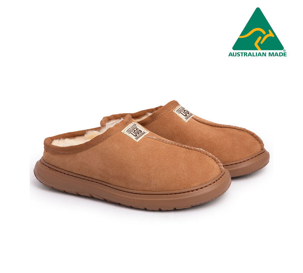 Slippers - Australian Made Sheepskin Slippers Unisex Active Scuff