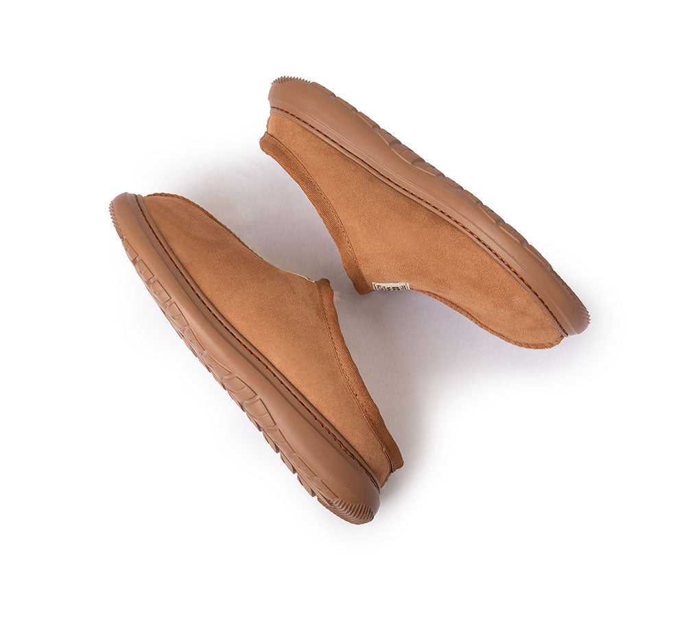 URBAN UGG® Australian Made Sheepskin Slippers Unisex Active Scuff - Slippers - Chestnut - AU Ladies 10 / AU Men 8 / EU 41 - Uggoutlet