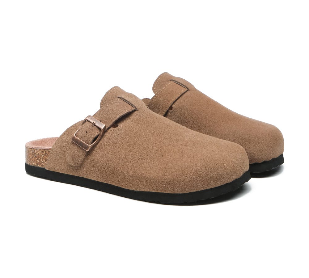 TARRAMARRA® Slip-On Flat Sandals With Adjustable Buckled Straps Unisex Mason - Sandals - Chestnut - AU Ladies 10 / AU Men 8 / EU 41 - Uggoutlet