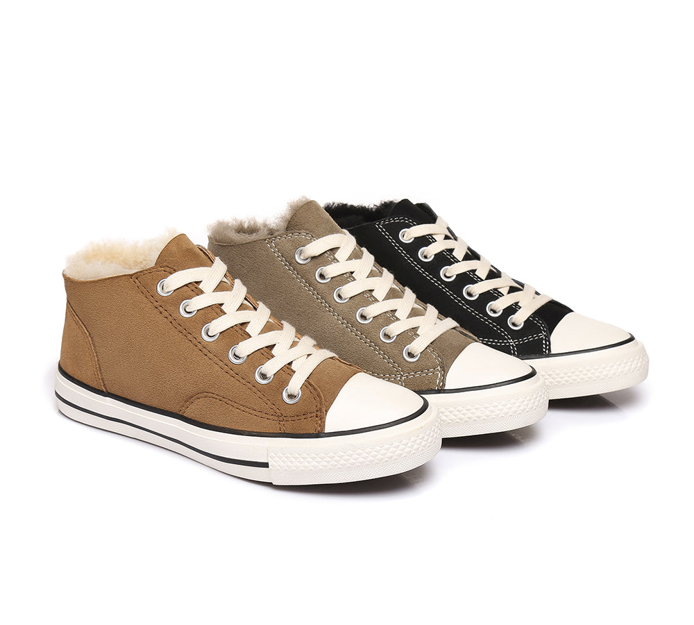 Sneaker - TA Veda Women Sheepskin Sneakers Wool Lining