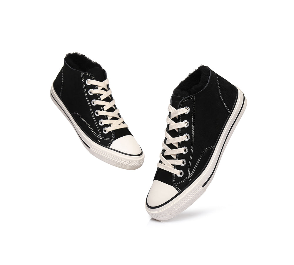 Sneaker - TA Veda Women Sheepskin Sneakers Wool Lining