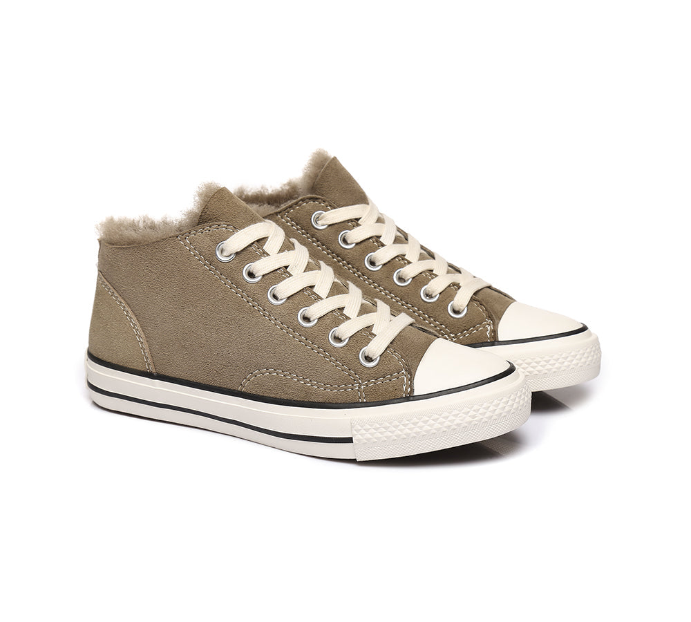 Sneaker - TA Veda Women Sheepskin Sneakers Wool Lining