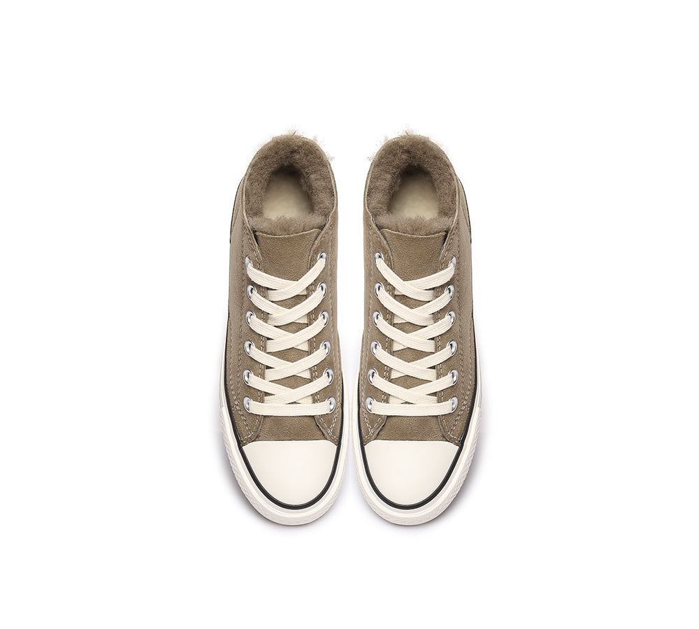 Sneaker - TA Veda Women Sheepskin Sneakers Wool Lining