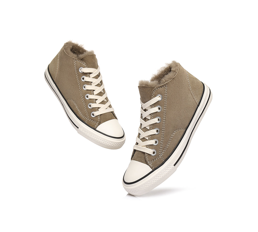 Sneaker - TA Veda Women Sheepskin Sneakers Wool Lining