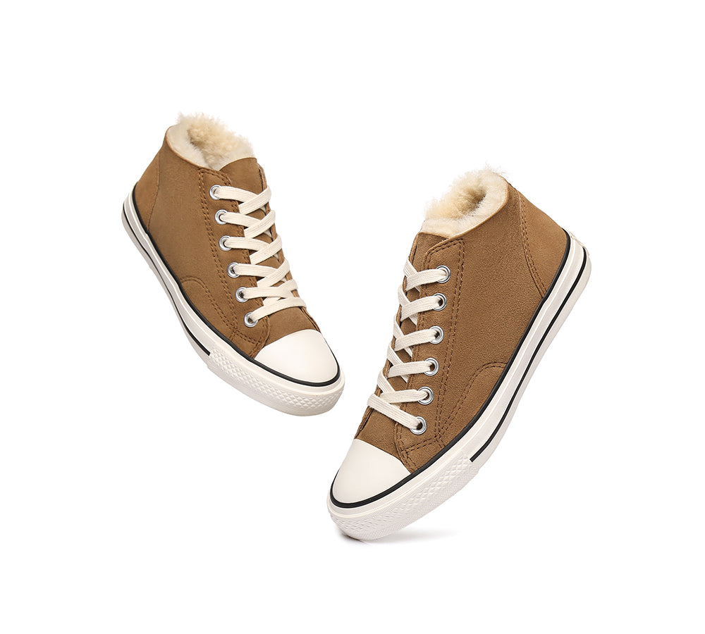 Sneaker - TA Veda Women Sheepskin Sneakers Wool Lining