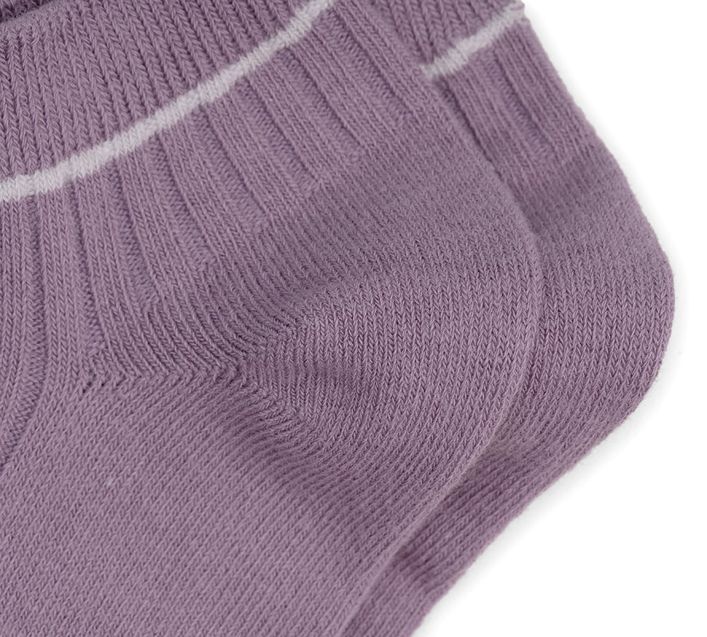 TARRAMARRA® 100% Cotton Color Matching Shallow Mouth Socks One Pair - Socks - Purple - One Size - Uggoutlet
