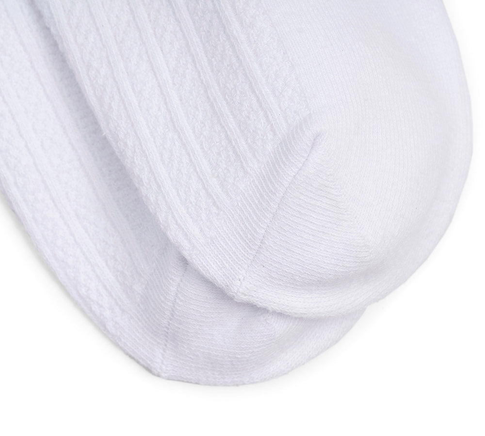 TARRAMARRA® 100% Cotton Ruffle Shallow Mouth Socks One Pair - Socks - White - One Size - Uggoutlet