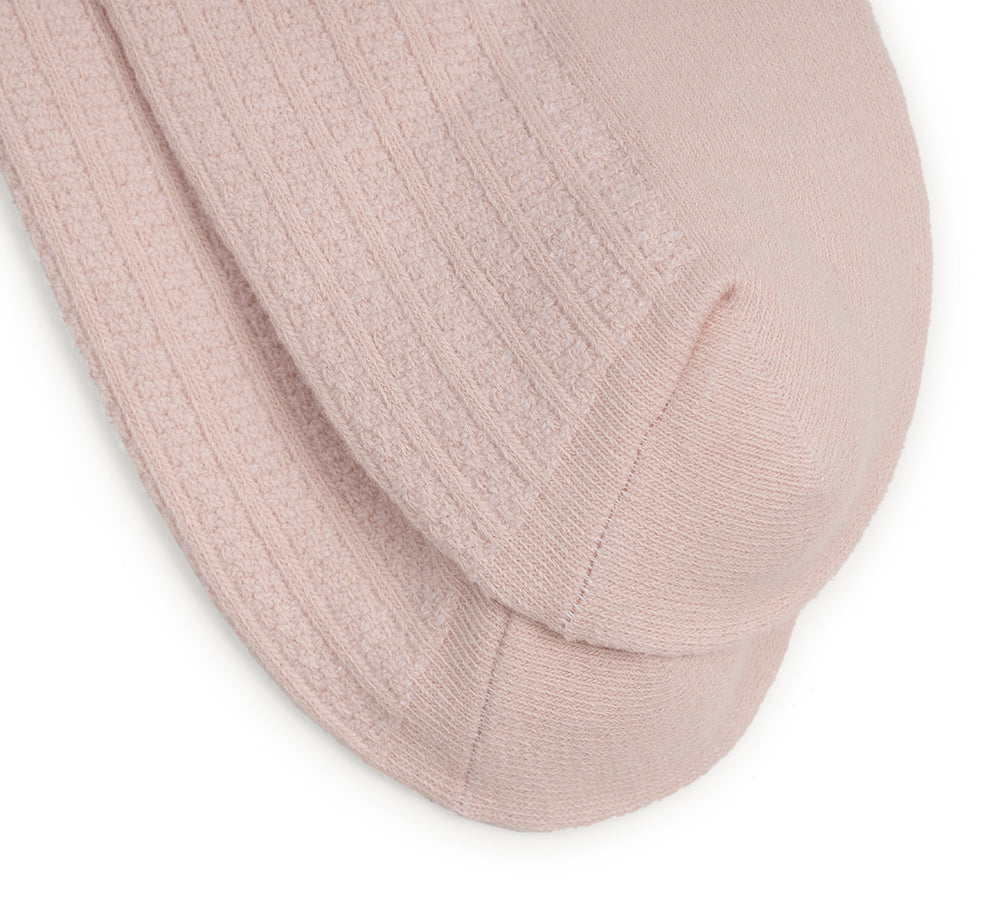 TARRAMARRA® 100% Cotton Ruffle Shallow Mouth Socks One Pair - Socks - Light Pink - One Size - Uggoutlet