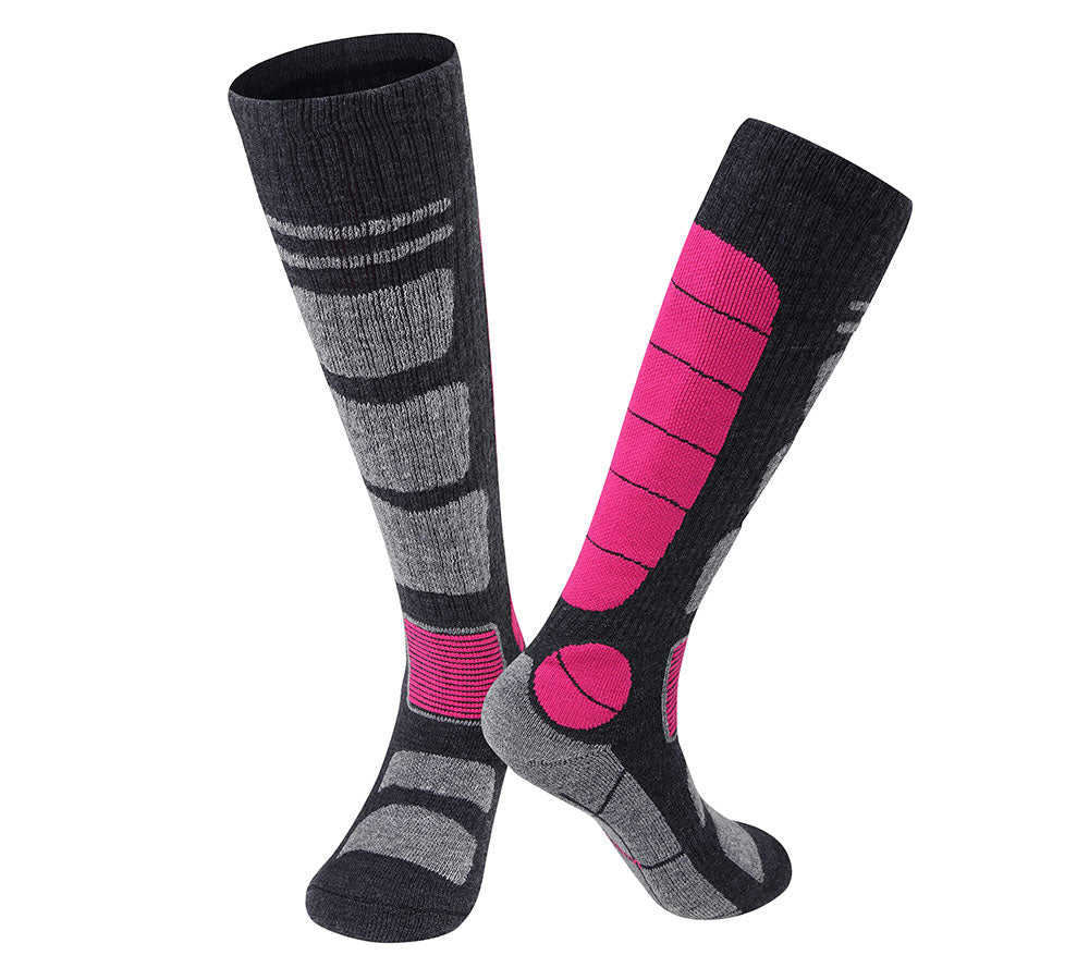 TARRAMARRA® Merino Wool Thermal Extra Thick Socks - Socks - Light Grey/rose - M - Uggoutlet