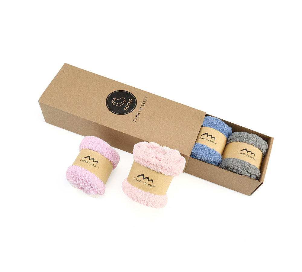 Socks - Women Crew Fluffy Sock Five Pairs