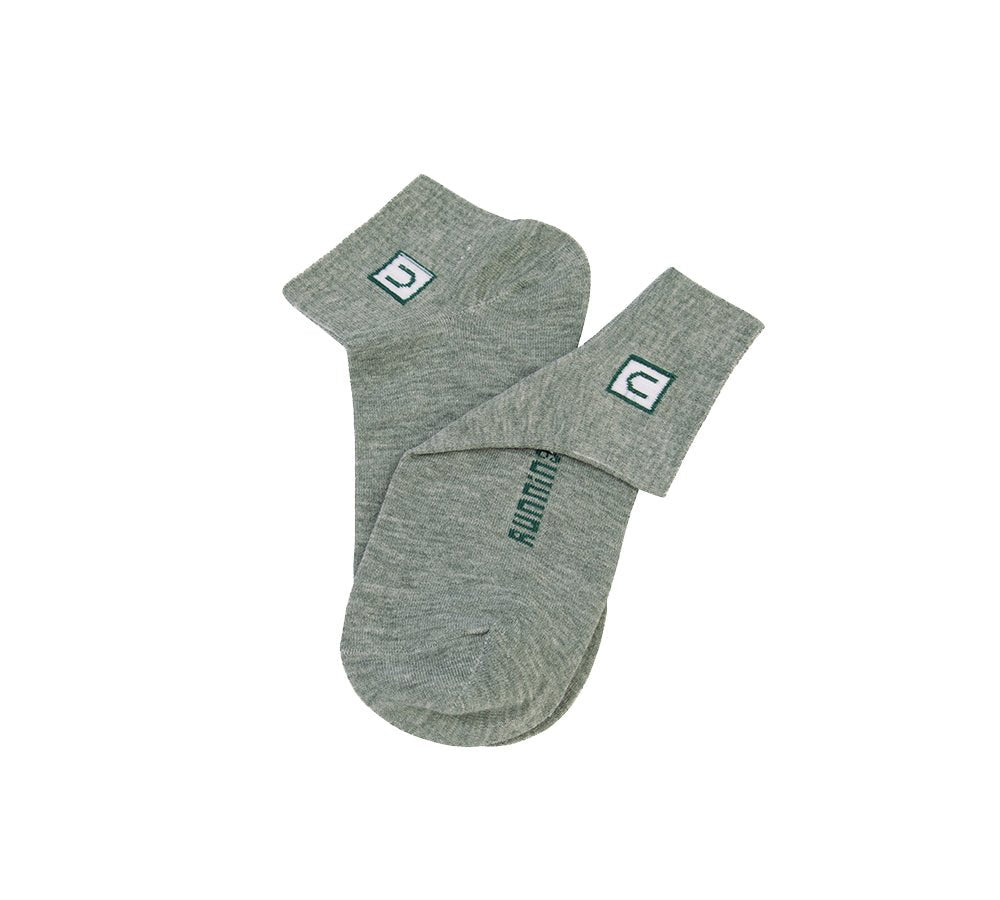 TARRAMARRA® Cotton Ankle Socks One Pair - Socks - Dark Grey - One Size - Uggoutlet