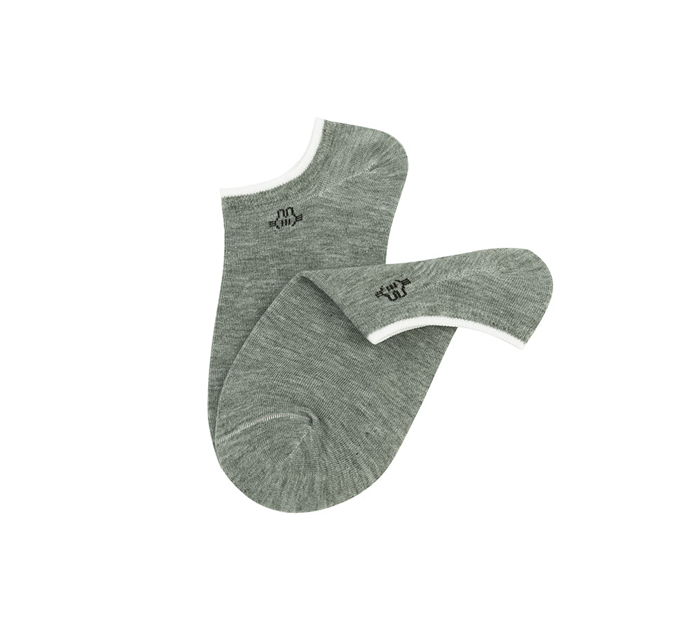 TARRAMARRA® Cotton No Show Socks One Pair - Socks - Dark Grey - One Size - Uggoutlet