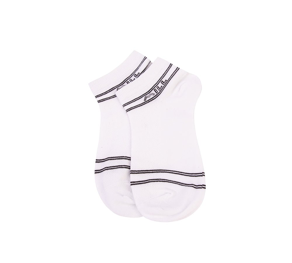 TARRAMARRA® Cotton No Show Socks One Pair - Socks - White / Black Stripe - One Size - Uggoutlet