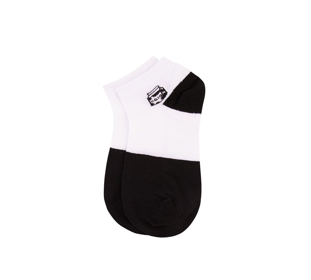 TARRAMARRA® Cotton No Show Socks One Pair - Socks - White/black - One Size - Uggoutlet