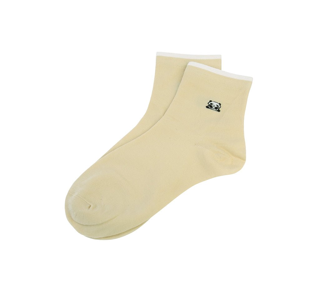 TARRAMARRA® Cotton Quarter Crew Socks One Pair - Socks - Cream - One Size - Uggoutlet