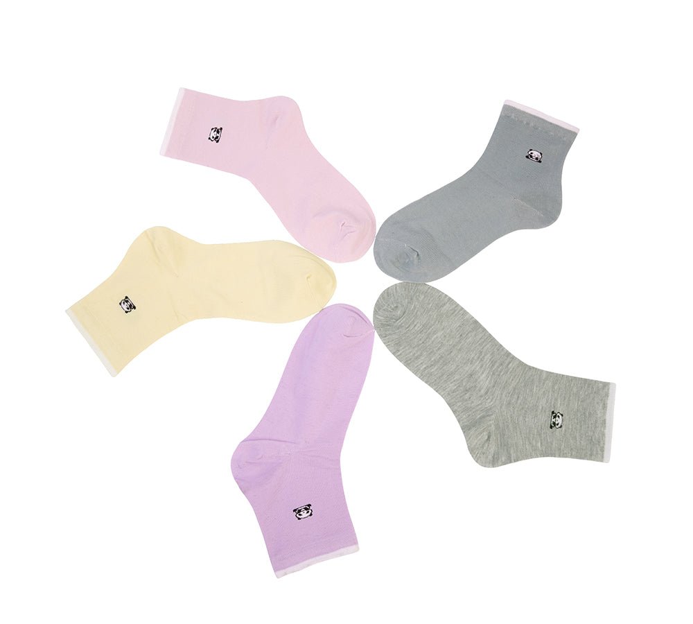 TARRAMARRA® Cotton Quarter Crew Socks One Pair - Socks - Grey - One Size - Uggoutlet