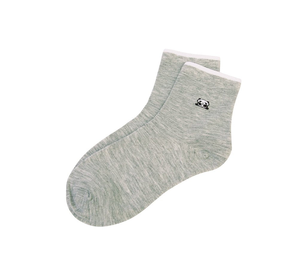 TARRAMARRA® Cotton Quarter Crew Socks One Pair - Socks - Grey - One Size - Uggoutlet