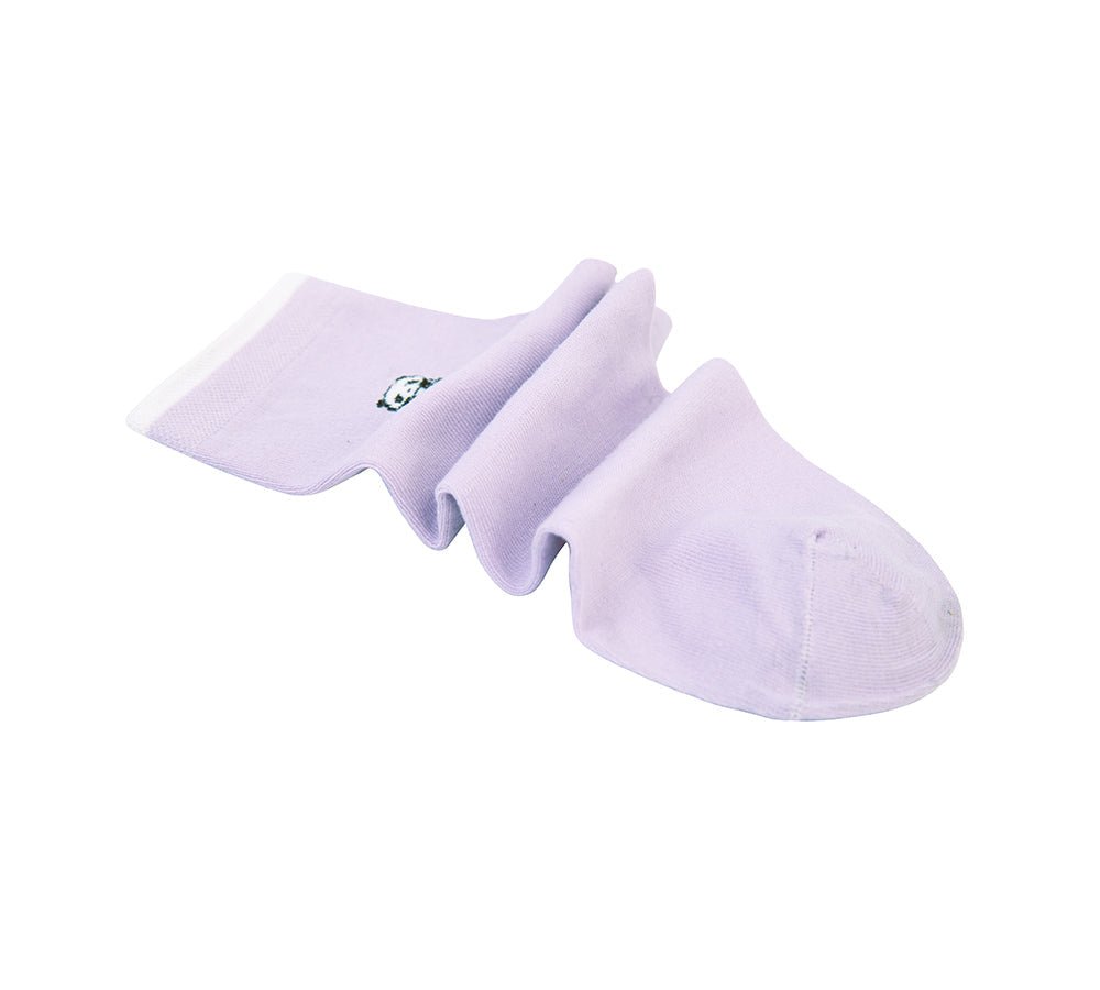 TARRAMARRA® Cotton Quarter Crew Socks One Pair - Socks - Lilac - One Size - Uggoutlet