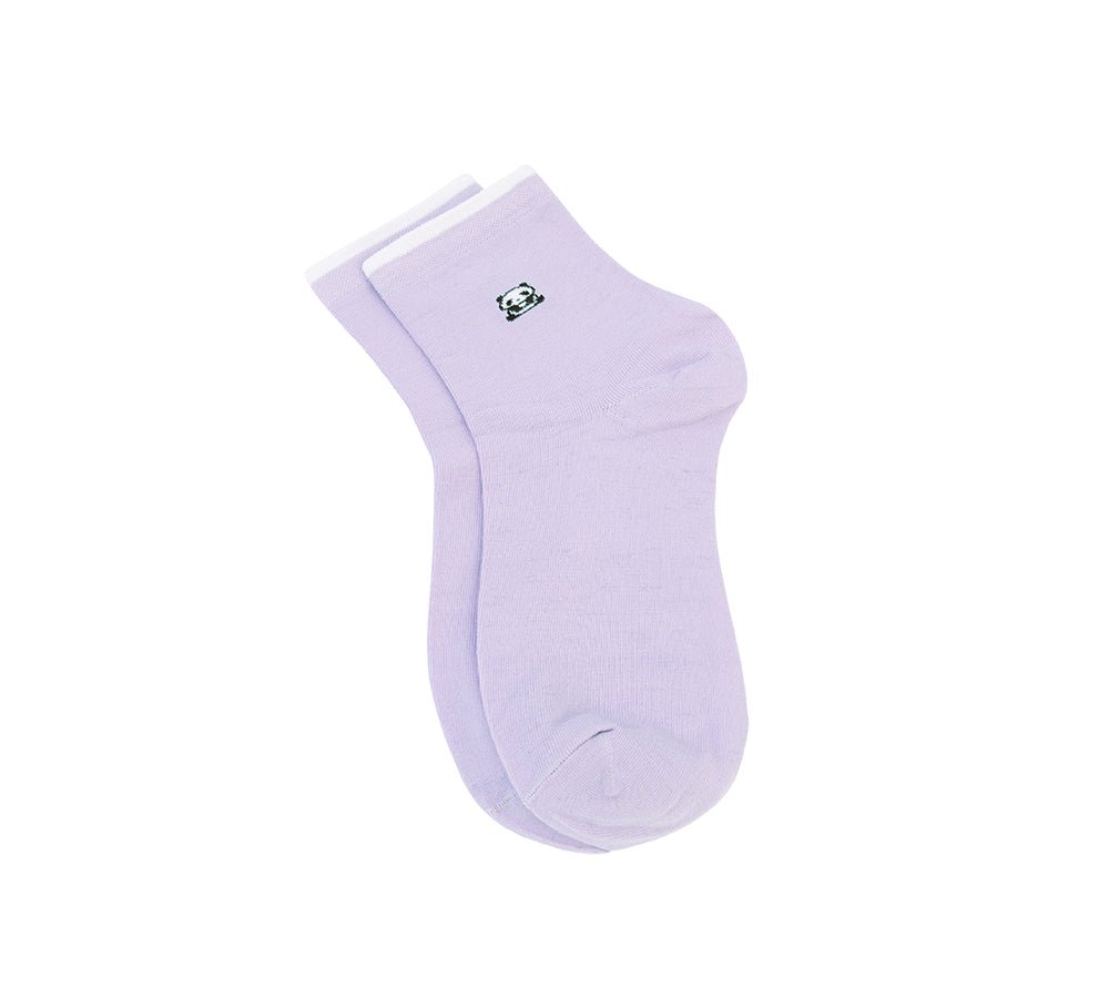 TARRAMARRA® Cotton Quarter Crew Socks One Pair - Socks - Lilac - One Size - Uggoutlet