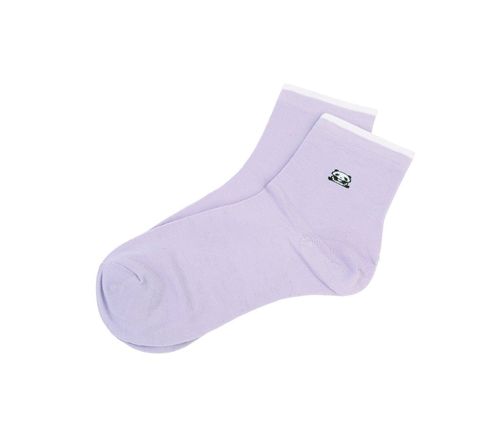 TARRAMARRA® Cotton Quarter Crew Socks One Pair - Socks - Lilac - One Size - Uggoutlet