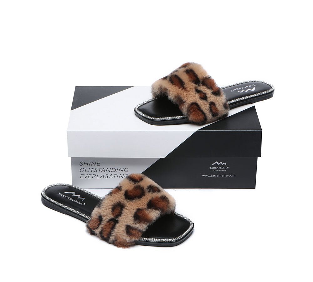 TARRAMARRA® Fluffy Diamante Women Sandals - Sandals - Leopard - AU Ladies 5 / AU Men 3 / EU 36 - Uggoutlet