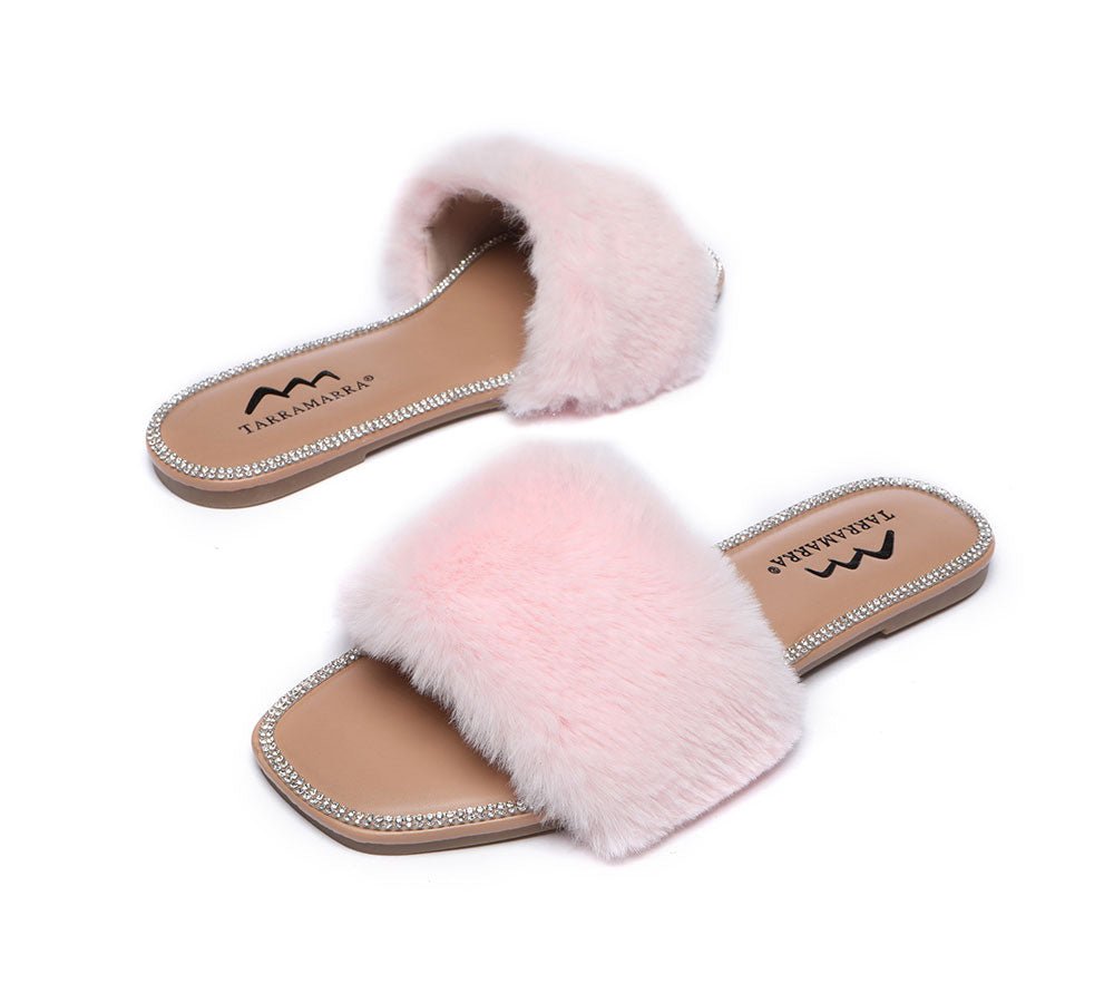 TARRAMARRA® Fluffy Diamante Women Sandals - Sandals - Pink - AU Ladies 5 / AU Men 3 / EU 36 - Uggoutlet