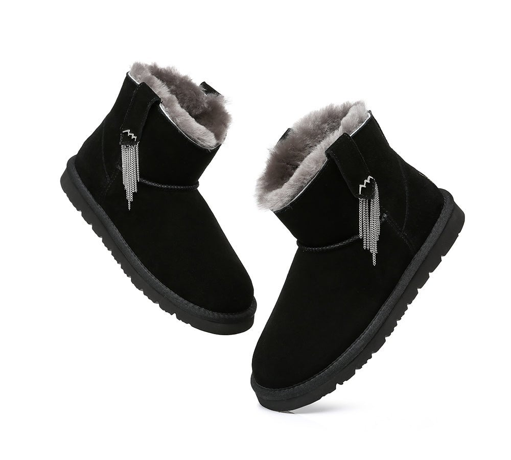 TARRAMARRA® Reeva Women Mini Boots - UGG Boots - Black - AU Ladies 4 / AU Men 2 / EU 35 - Uggoutlet