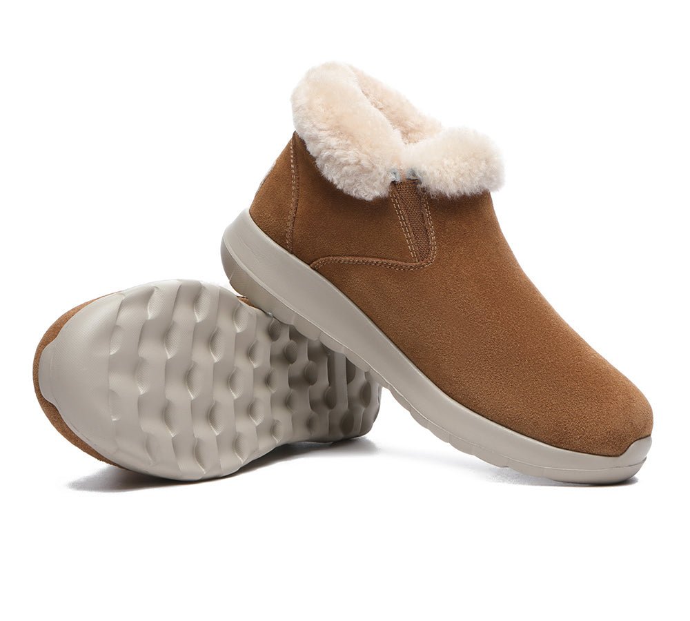 TARRAMARRA® Sheepskin Ankle Slipper Women Tana - UGG Slippers - Chestnut - AU Ladies 4 / AU Men 2 / EU 35 - Uggoutlet