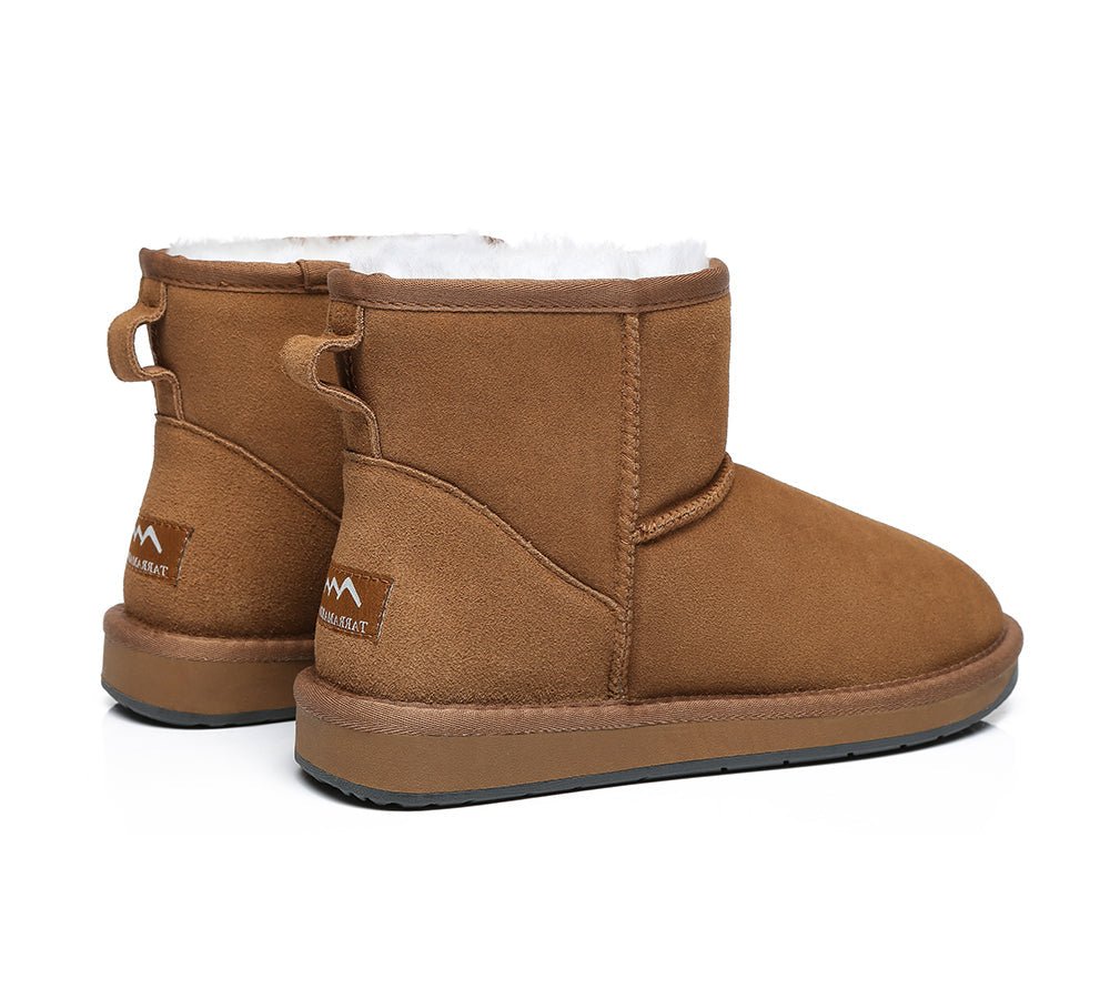 TARRAMARRA® Unisex Double Faced Sheepskin Mini Classic Boots - UGG Boots - Chestnut - AU Ladies 4 / AU Men 2 / EU 35 - Uggoutlet