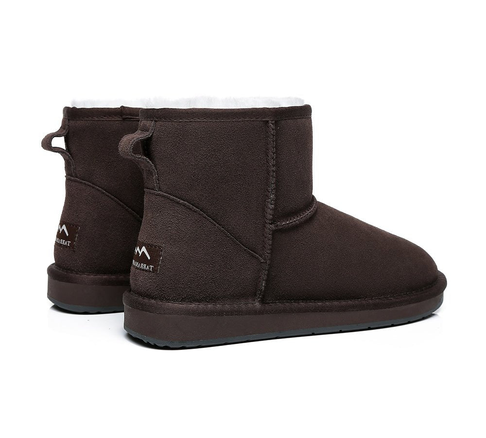 TARRAMARRA® Unisex Double Faced Sheepskin Mini Classic Boots - UGG Boots - Chestnut - AU Ladies 4 / AU Men 2 / EU 35 - Uggoutlet