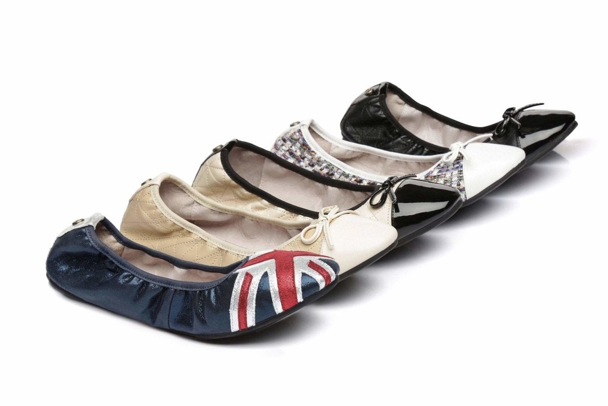 Tarramarra® Women Flat Ballet Quiche Shoes Vicky - Comfort - Black - AU Ladies 4 / AU Men 2 / EU 35 - Uggoutlet