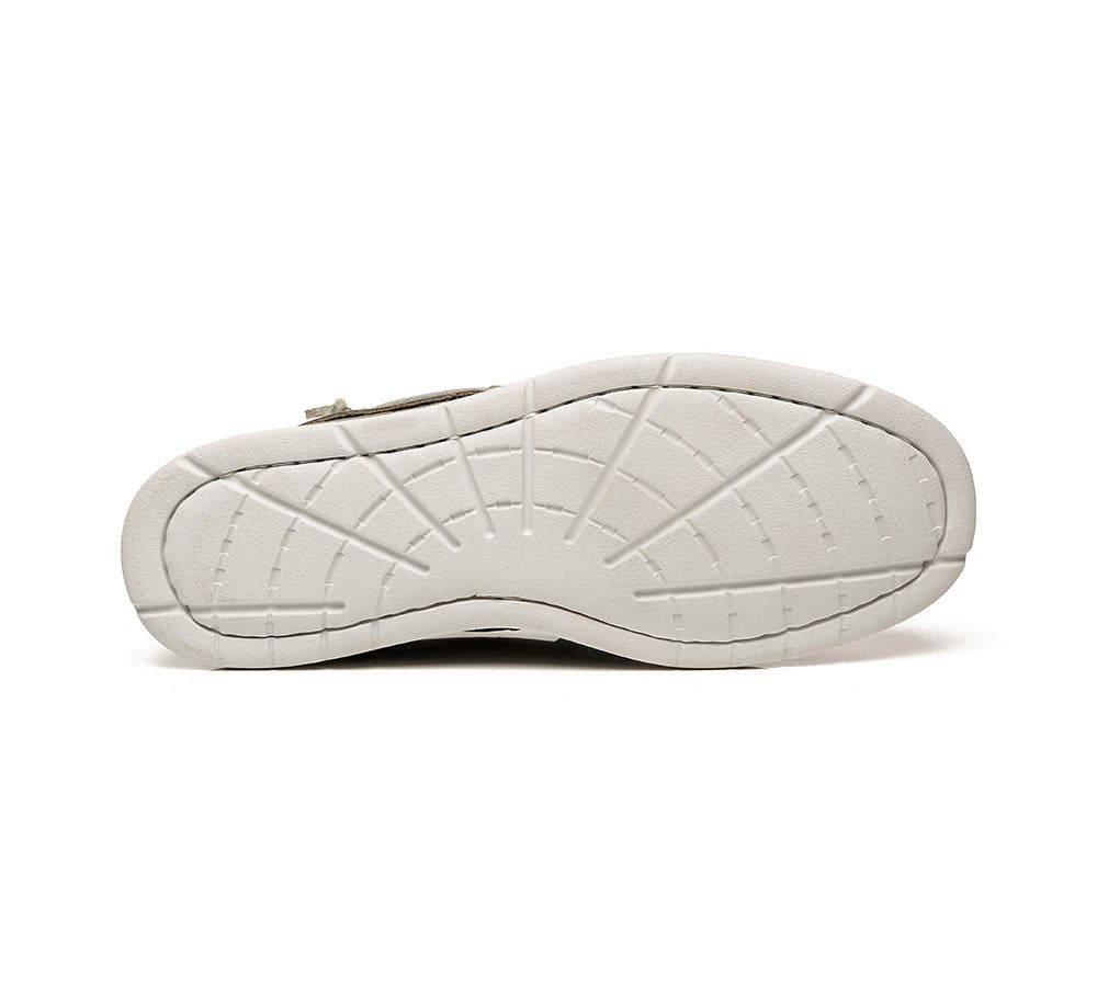 Troy Casual Slip - On Stylish Boat Men Shoes - Comfort - Grey - AU Ladies 10 / AU Men 8 / EU 41 - Uggoutlet