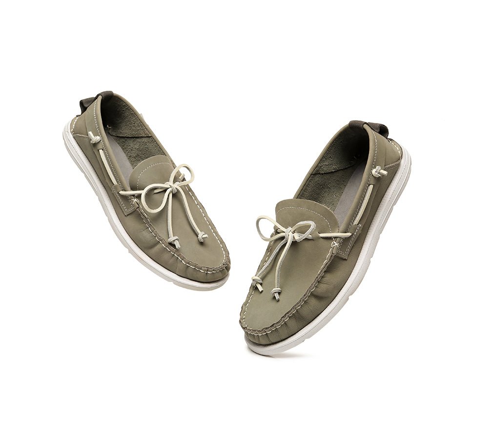 Troy Casual Slip - On Stylish Boat Men Shoes - Comfort - Grey - AU Ladies 10 / AU Men 8 / EU 41 - Uggoutlet