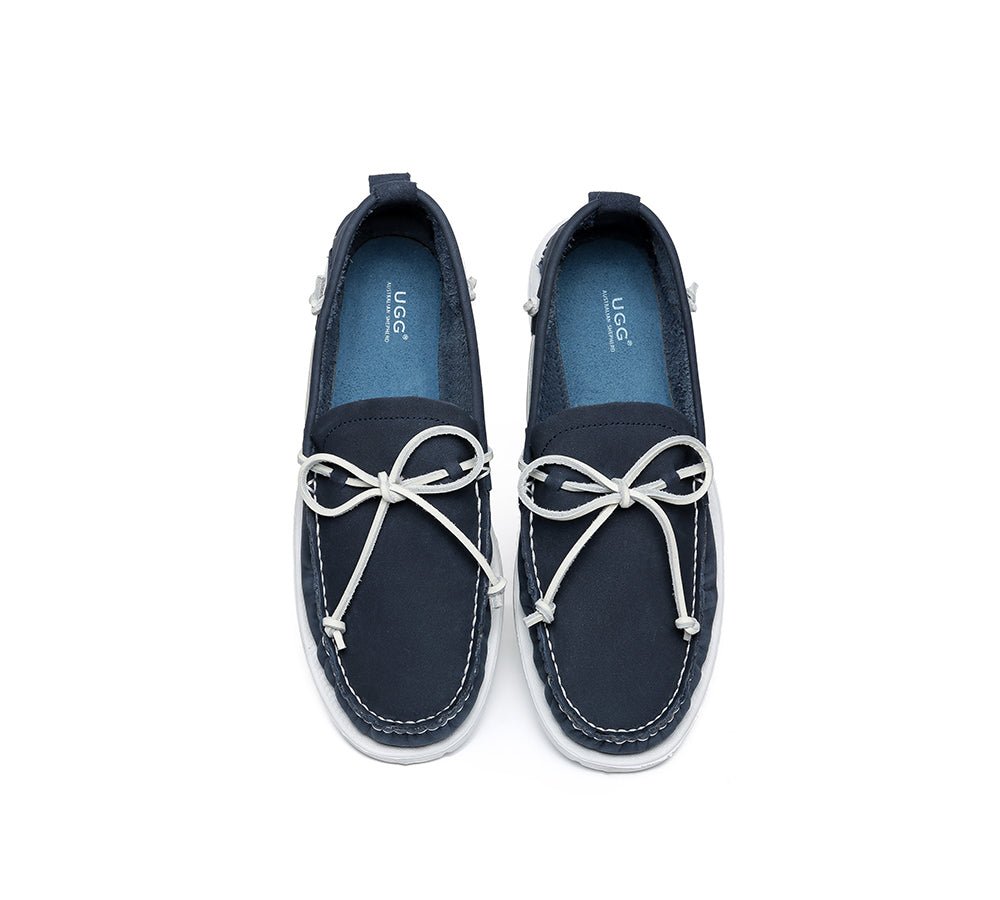 Troy Casual Slip - On Stylish Boat Men Shoes - Comfort - Navy Blue - AU Ladies 10 / AU Men 8 / EU 41 - Uggoutlet