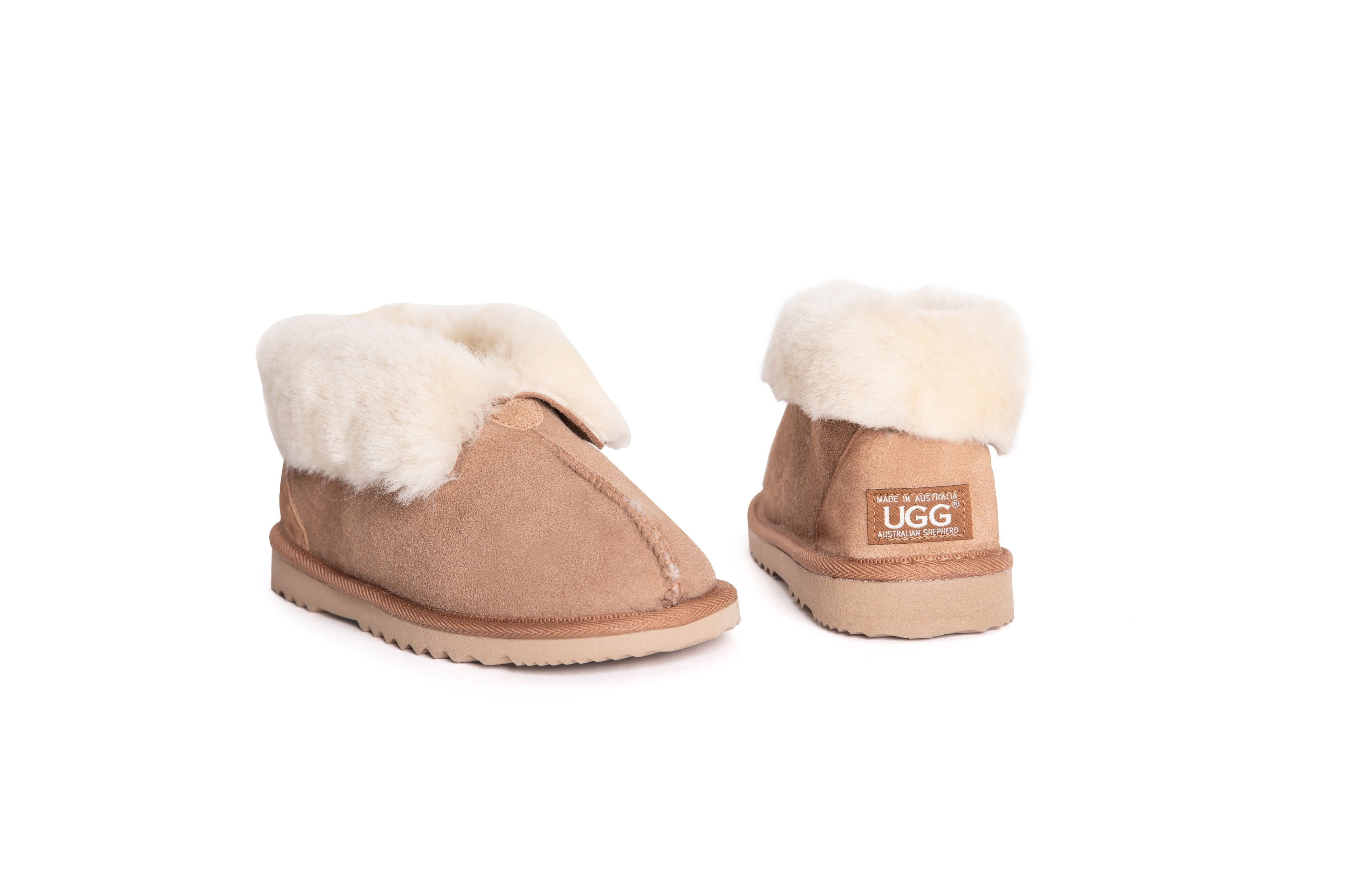 UGG Australian Shepherd® Australian Made Double-Faced Sheepskin Unisex Ugg Slipper - UGG Slippers - Chestnut - AU Ladies 5 / AU Men 3 / EU 36 - Uggoutlet