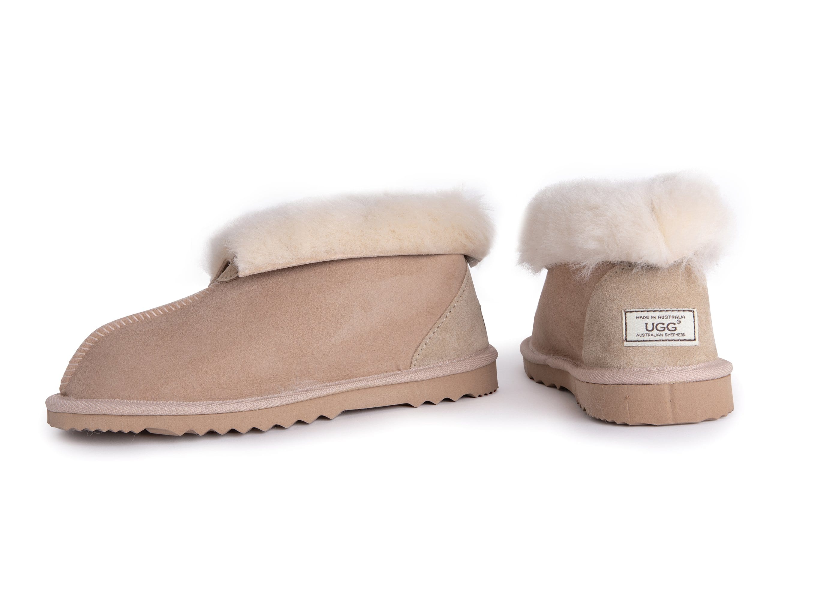 UGG Australian Shepherd® Australian Made Double-Faced Sheepskin Unisex Ugg Slipper - UGG Slippers - Sand - AU Ladies 5 / AU Men 3 / EU 36 - Uggoutlet