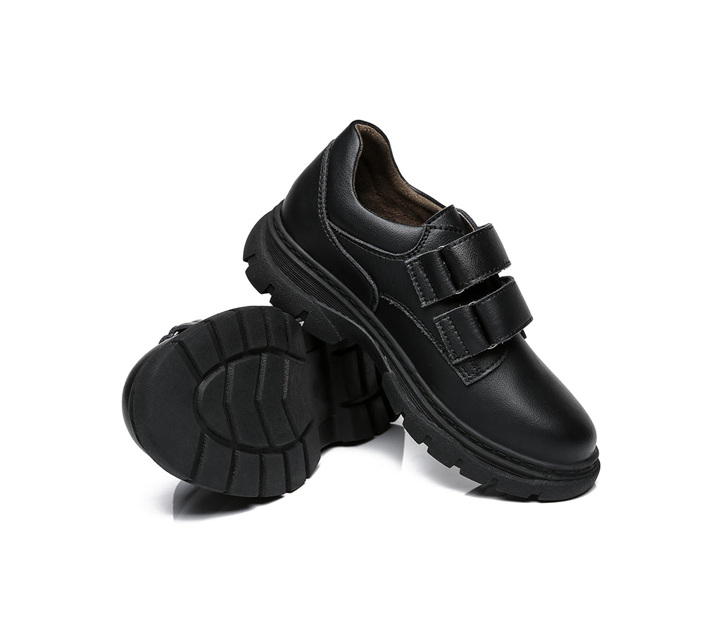 UGG Australian Shepherd® Ava Kids Leather Black School Shoes - School Shoes - Black - AU Kids 25 / EU 25 - Uggoutlet