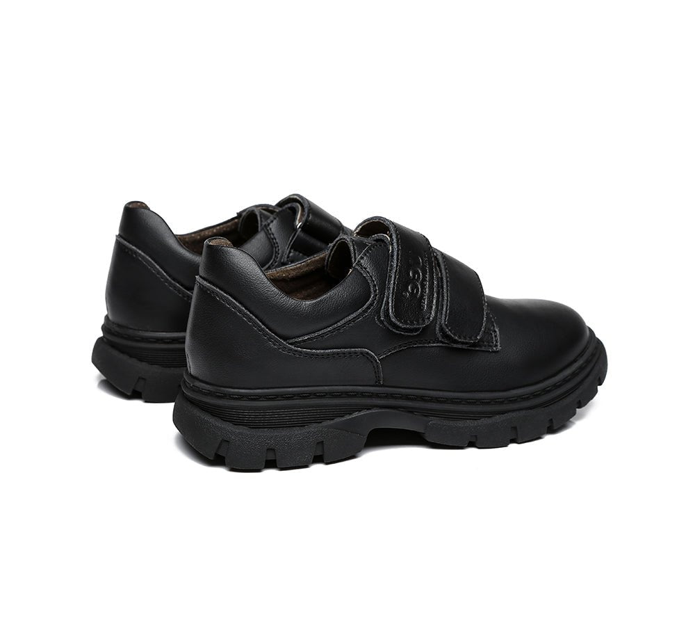 UGG Australian Shepherd® Ava Kids Leather Black School Shoes - School Shoes - Black - AU Kids 25 / EU 25 - Uggoutlet