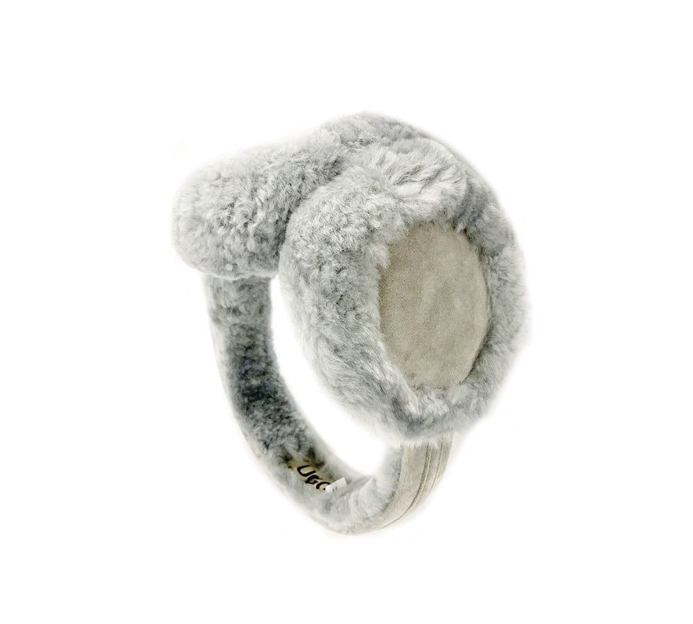 UGG Australian Shepherd® Merino Wool Women Fashion Winter Earmuffs - Eramuff - Grey - Uggoutlet