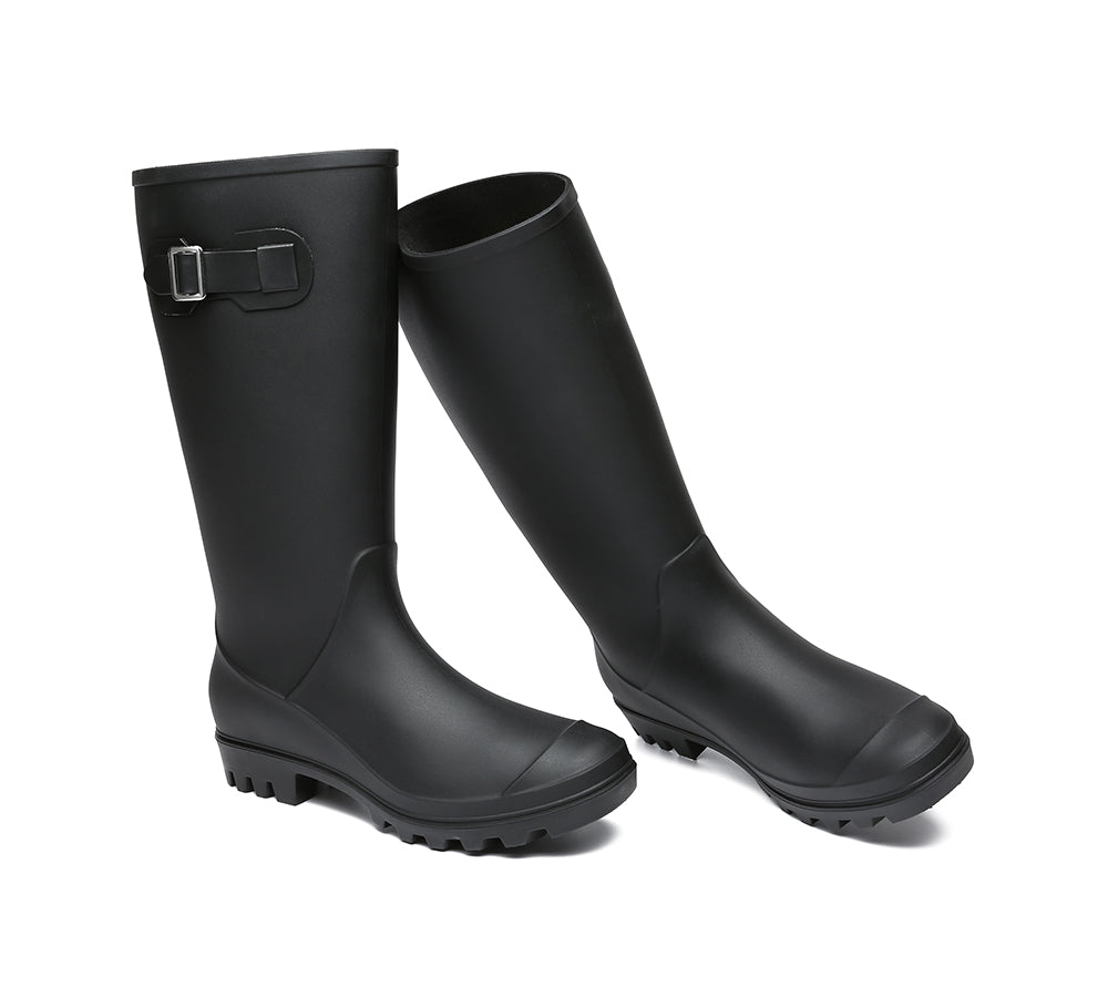 UGG Australian Shepherd® Women Tall Gumboots Veronica With Wool Insoles - Fashion Boots - Black - AU Ladies 5 / AU Men 3 / EU 36 - Uggoutlet